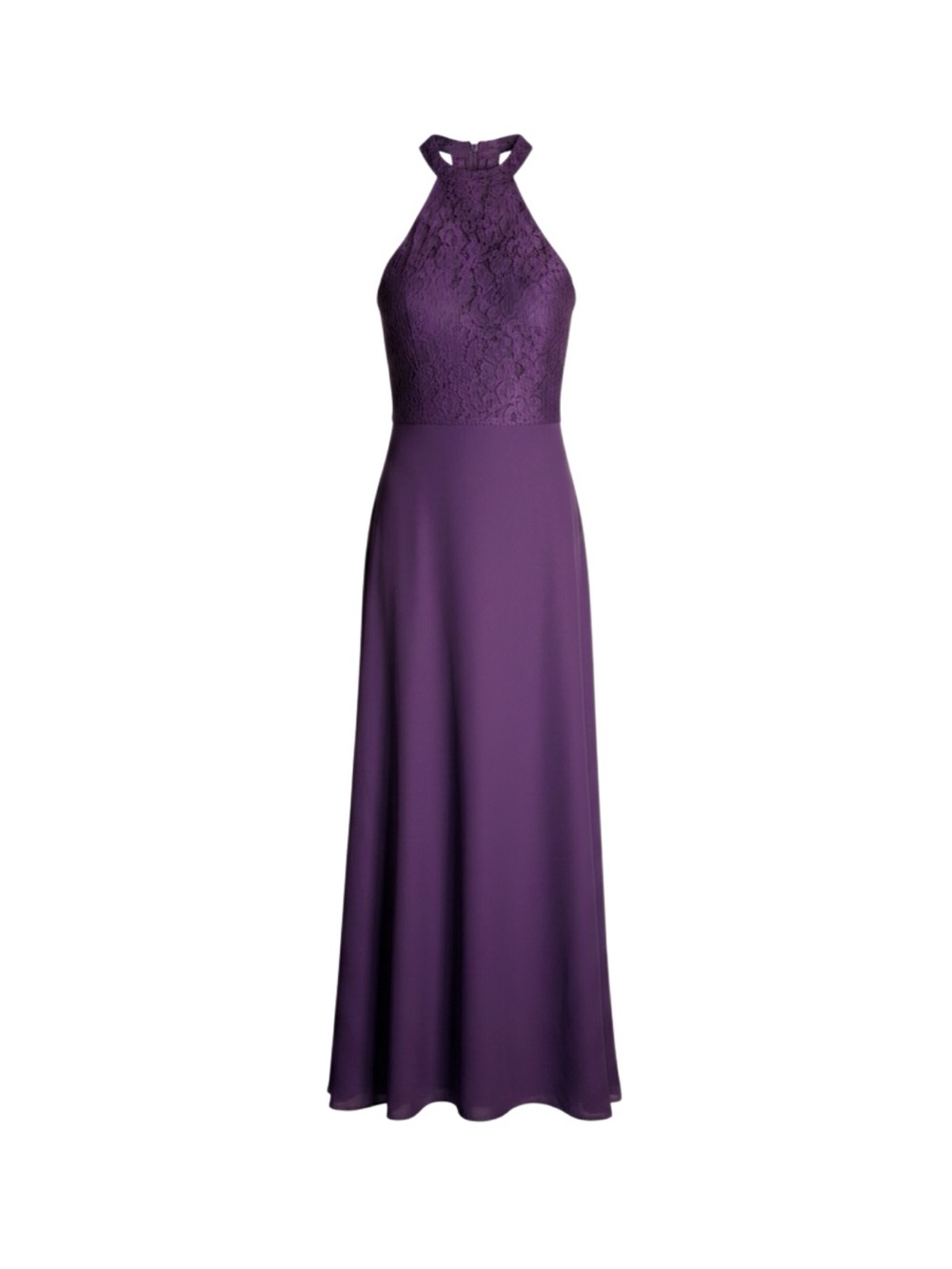 Christina Wu Celebration 22775 Aubergine Lace Chiffon Formal Gown Size 6